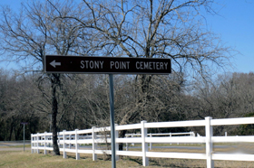 Stoney Point Cemetery Sign